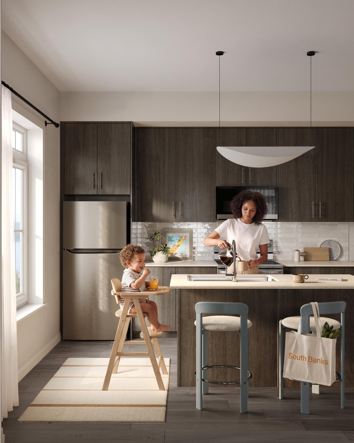 Kitchen in finish palette B